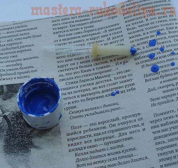 Мастер-класс по росписи: Чайная пара Незабудки