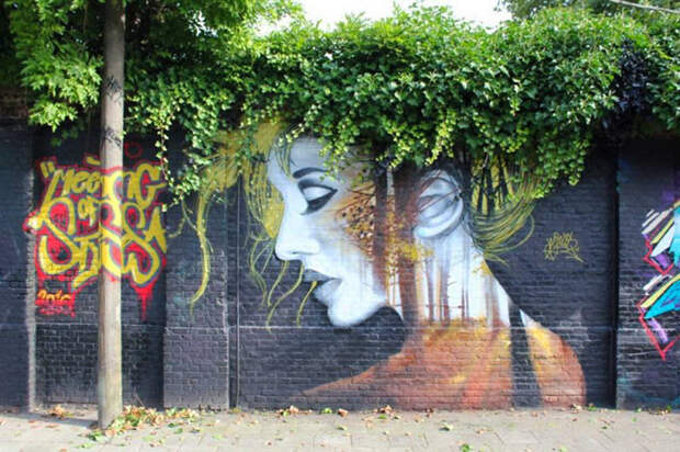 41. граффити, искусство, природа, стрит-арт, улица
