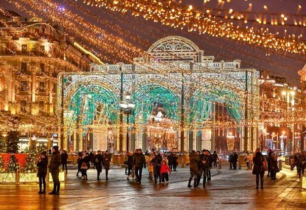 Фотографии новогодней Москвы