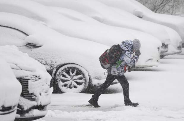 Московские сугробы побили рекорд