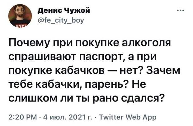 15 шуток о кабачках и их владельцах