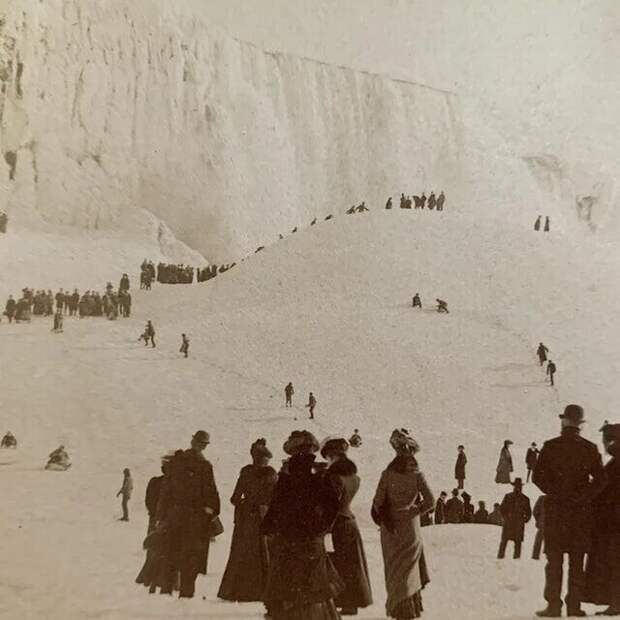Замерзший Ниагарский водопад, 1902 год