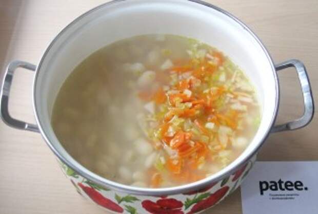 Суп с фасолью и клецками - приготовление