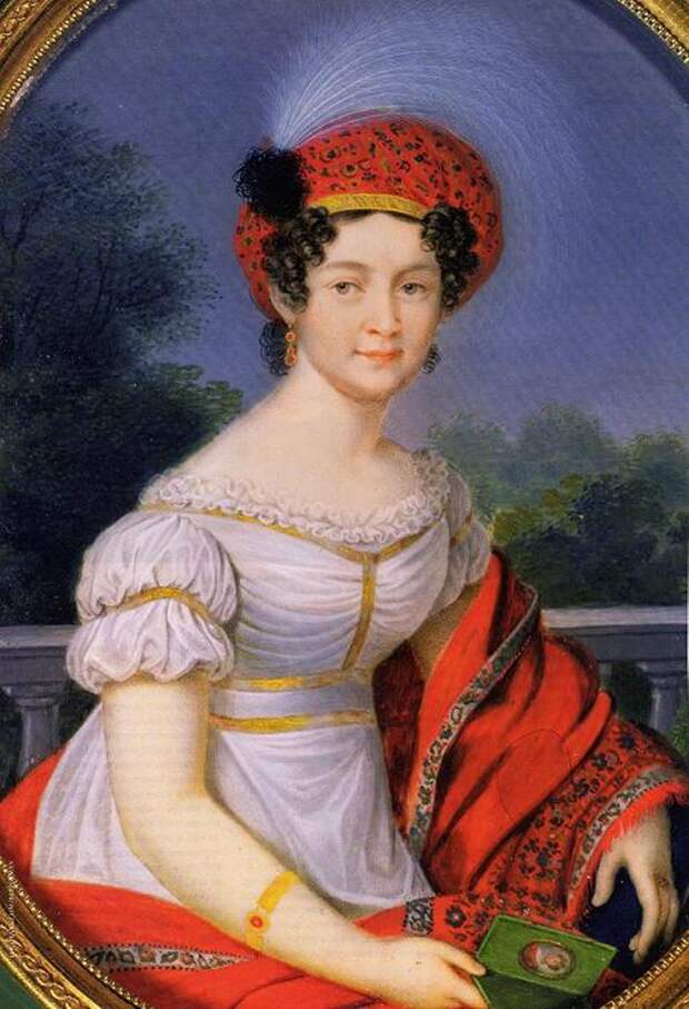 Екатерина Павловна, 1816−1819, портрет Флейшмана. <br>