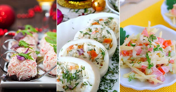 Вкусно до безумия: 6 праздничных салатов с крабовыми палочками. Если одним словом — восторг!