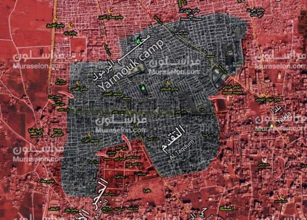 Разрезать котёл на мелкие части: новые подробные карты боев на юге Дамаска