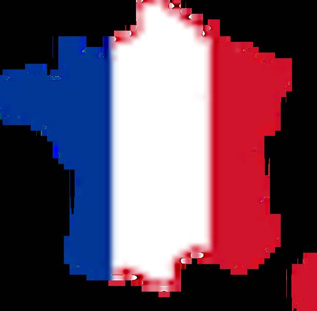 Флаг карта Франции