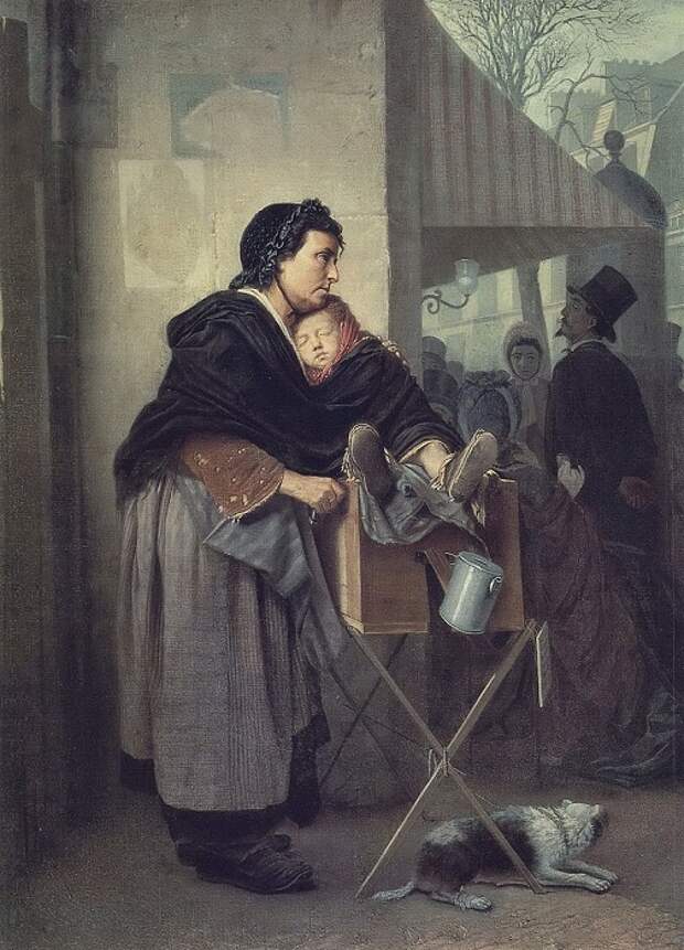 Парижская шарманщица. 1864. Автор: В.Перов.