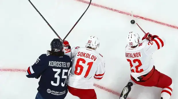 Дубль Вишневского помог «Спартаку» одолеть «Металлург» в матче КХЛ