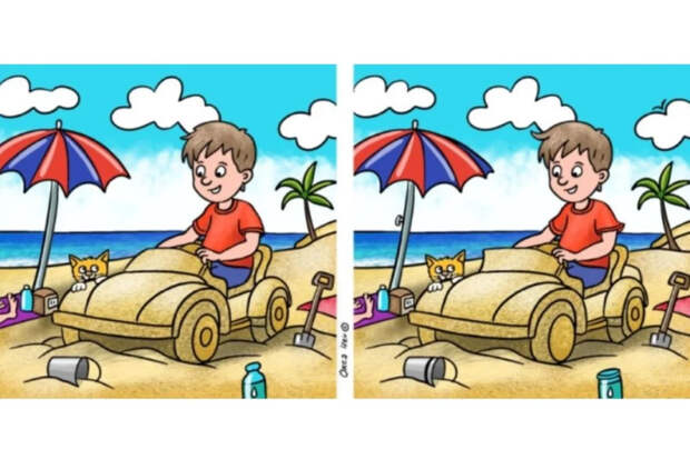 После отпуска мозг не включился? Найдите 12 отличий за 55 секунд и взбодритесь