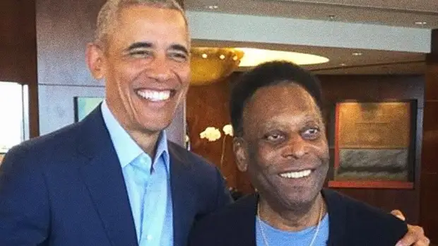 Пеле встретился с бывшим президентом США Обамой