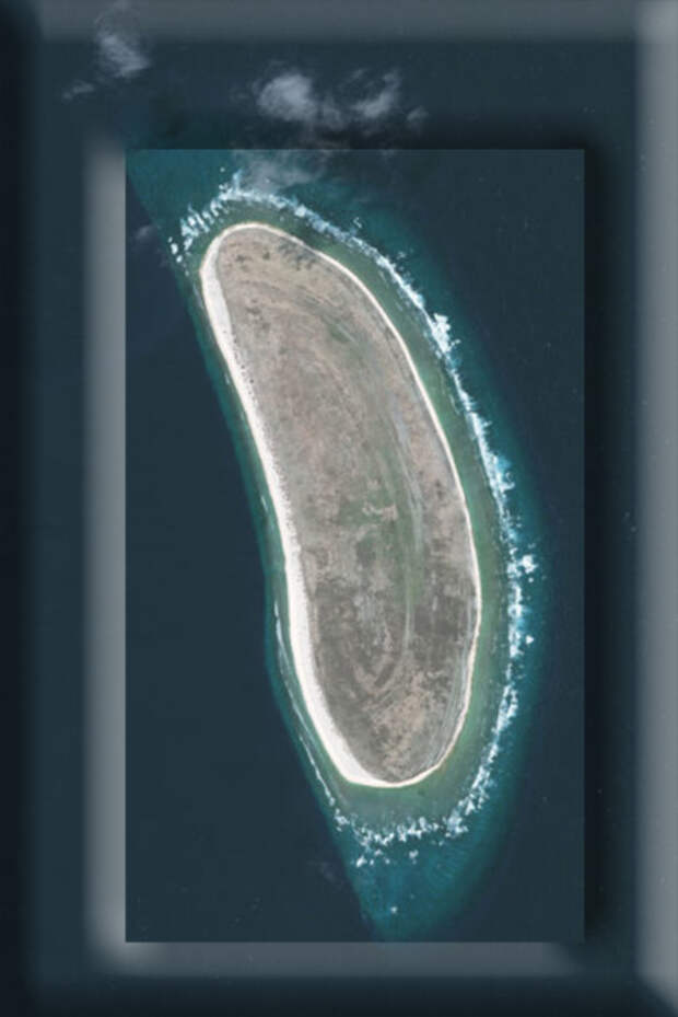 Хауленд, необитаемый коралловый остров, расположенный к северу от экватора в центральной части Тихого океана, около 2018 года.