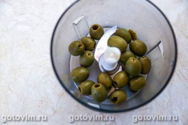 Хумус с оливками, Шаг 02