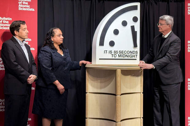 Часы Судного дня перевели на 4 секунды вперед, на них 85 секунд до полуночи