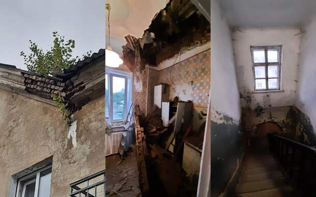 В Смоленской области в многоквартирном доме рухнули потолочные перекрытия