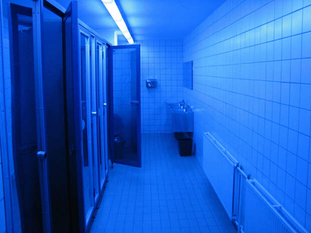 Уникальный свет в туалете. | Фото: Reddit.