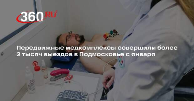 Передвижные медкомплексы совершили более 2 тысяч выездов в Подмосковье с января