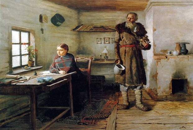 Сельская учительница. (1883). Автор: Константин Трутовский.