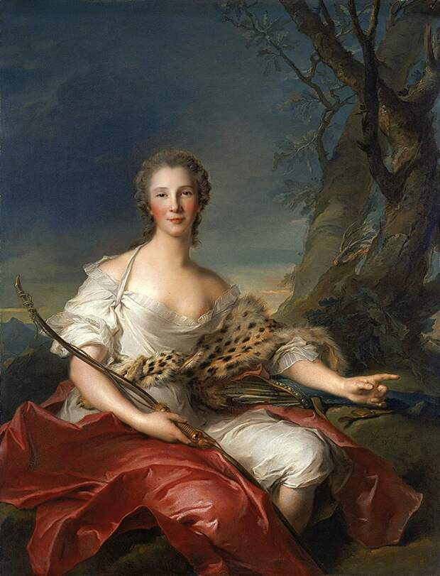 Портрет мадам Bouret в образе Дианы.