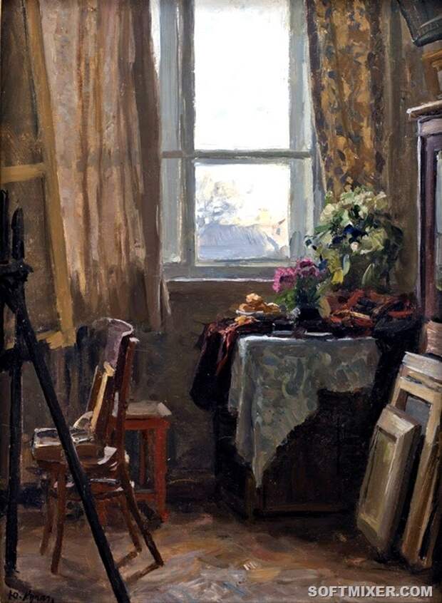Yuri Kugach - Interior of Dacha 1974