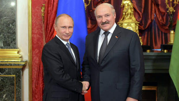 Президент России Владимир Путин и президент Белоруссии Александр Лукашенко, архивное фото