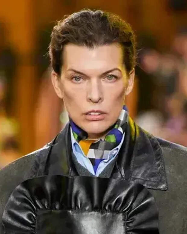 Милла Йовович на показе Miu Miu весна-лето — 2026