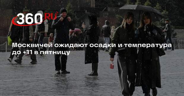 Синоптик Тишковец: в Москве ожидаются осадки и температура до плюс 11 градусов