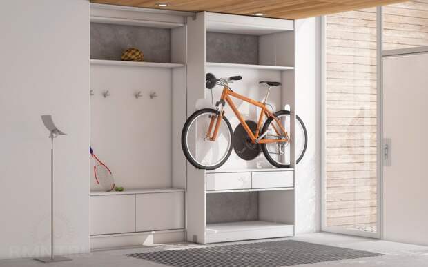 Как хранить велосипед и другой спортивный инвентарь в квартире