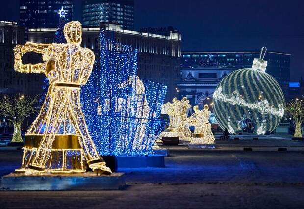 Фотографии новогодней Москвы