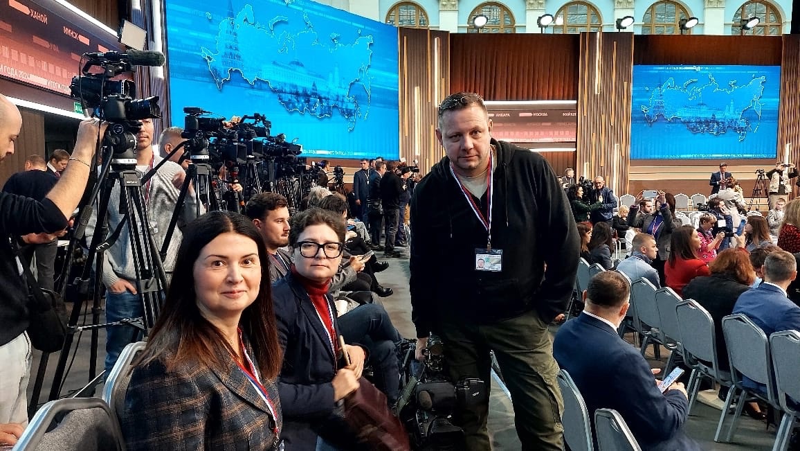 Итоги года с Владимиром Путиным: Фоторепортаж РИА Верхневолжье с места события