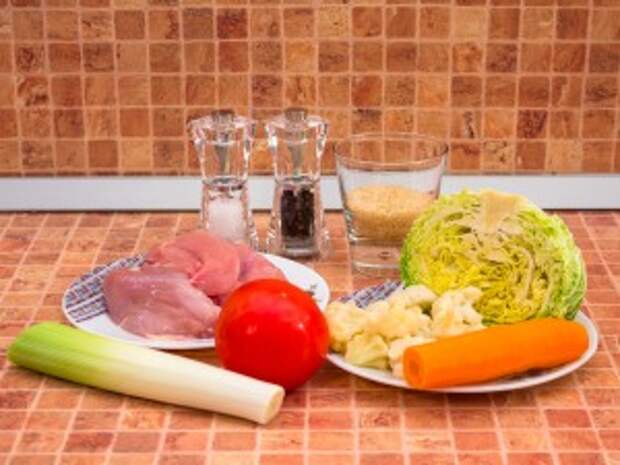 Суп с савойской капустой и рисом. Ингредиенты