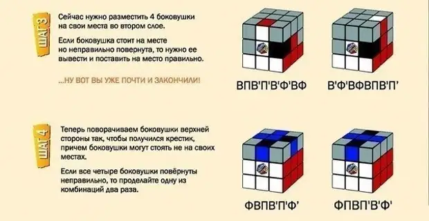 Сборка кубика рубика 3х3 схема сборки наука и жизнь 1982