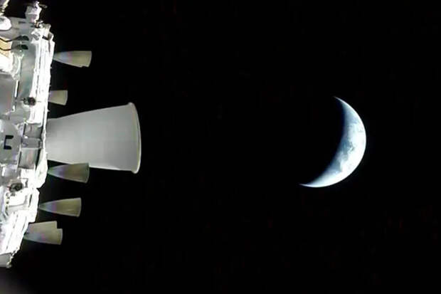 Появилось первое фото Земли с корабля «Орион»