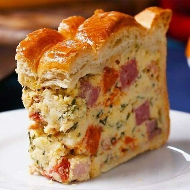 Пасхальный пикантный пирог (Pizza Rustica) Пасхальный пикантный пирог (Pizza Rustica) вкусно, еда, интересно, красиво, пицца