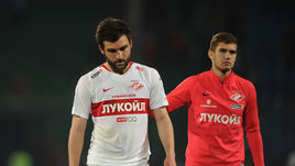 25 апреля. Тула. &quot;Арсенал&quot; – &quot;Спартак&quot; – 3:0. Георгий Джикия и Александр Ломовицкий после разгрома.