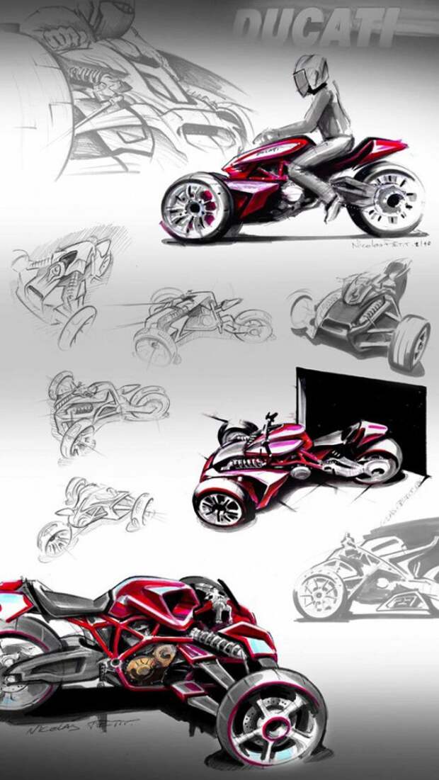 Ducati-Desmosedici-RR-Tricycle-Three-Wheeler-Concept-Sketches-by-Nicolas-Petit1 Ducati Desmosedici концепт от Nicolas Petit