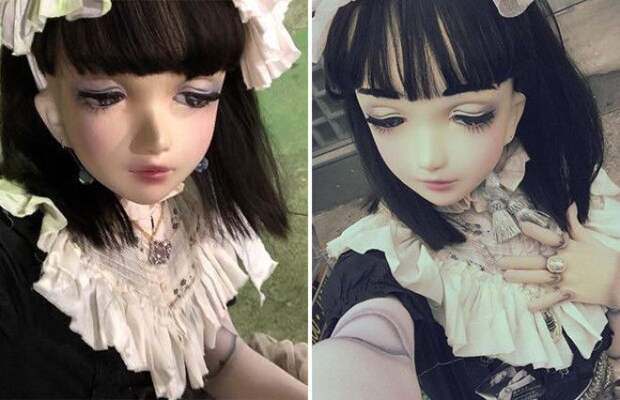 Превратились в кукол игра. Девушка кукла Лулу. Лулу японская Живая кукла лицо. Девушка превратила себя в живую куклу. Девушка превратила себя в фарфоровую куклу.