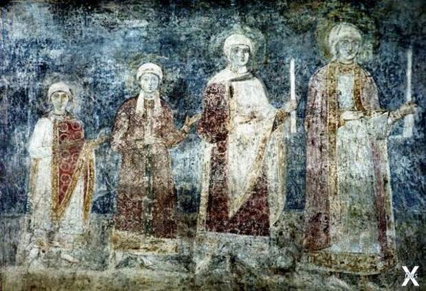 Фреска XI века в Соборе Святой Софии ...