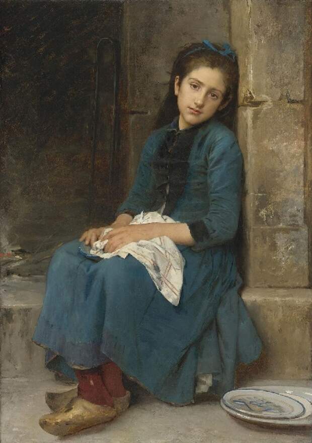 Задумчивая девушка (Невинность) (Pensive Girl (Innocence)).(1904). Автор: Leon Bazile Perrault. Задумчивая девушка (Невинность) (Pensive Girl (Innocence)).(1904). Автор: Leon Bazile Perrault.
