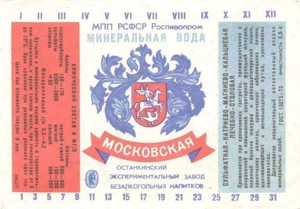 МОСКОВСКАЯ СССР, история, факты