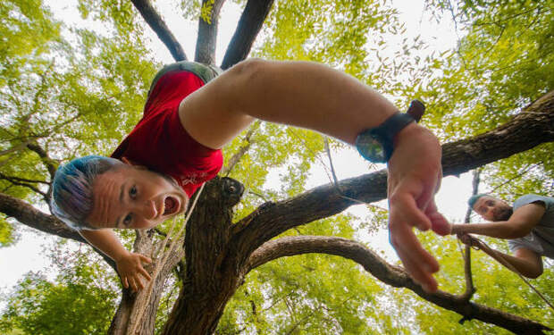 Как выбраться из хитрой лесной ловушки, если подвесили верх ногами на дереве
