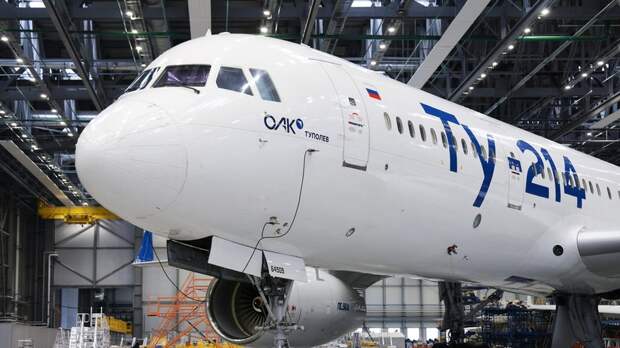 Самолёт Ту-214 с российскими системами получил одобрение изменения конструкции