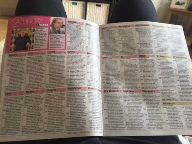 Actually having to use a TV guide.