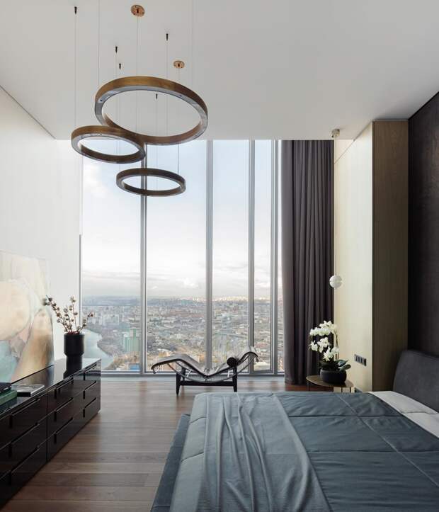 Интерьер квартиры в Москве на 82-м этаже