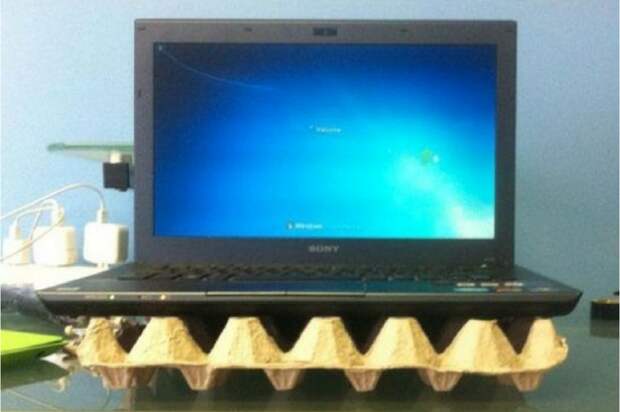 Альтернативный вентилятор для ноутбука.