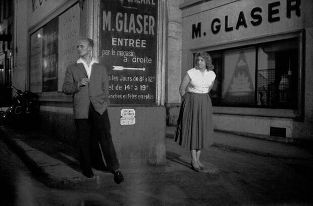 «Ночной Париж» 1956 года на снимках Франка Хорвата