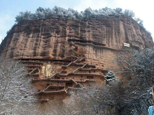 Гроты Майцзишань Maijishan Grottoes 21 Гроты Майцзишань