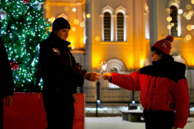 Сотрудники МВД России обеспечили общественный порядок в новогоднюю ночь