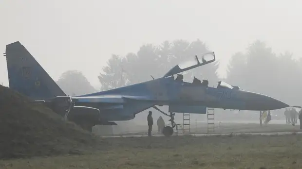 На борту разбившегося на Украине Су-27 могли находиться боеприпасы