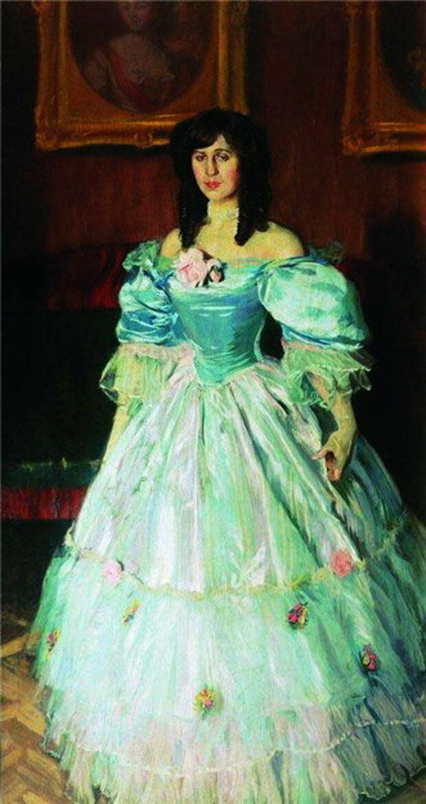 Портрет женщины в голубом (Портрет П.М. Судковской) 1906 (331x625, 65Kb)